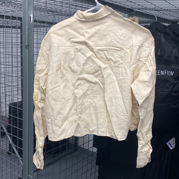 Linen cropped top - Picture 5 of 5